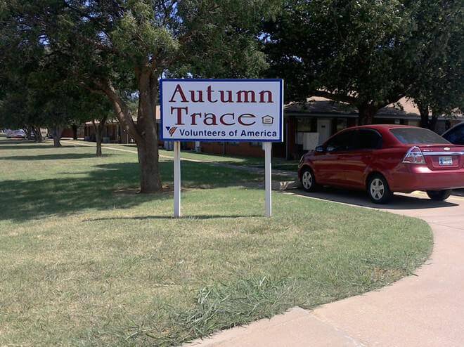 Autumn Trace Apartments Sign