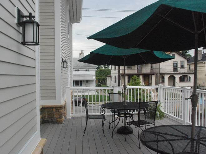 st. bernard commons patio view