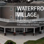 exterior of waterfront village