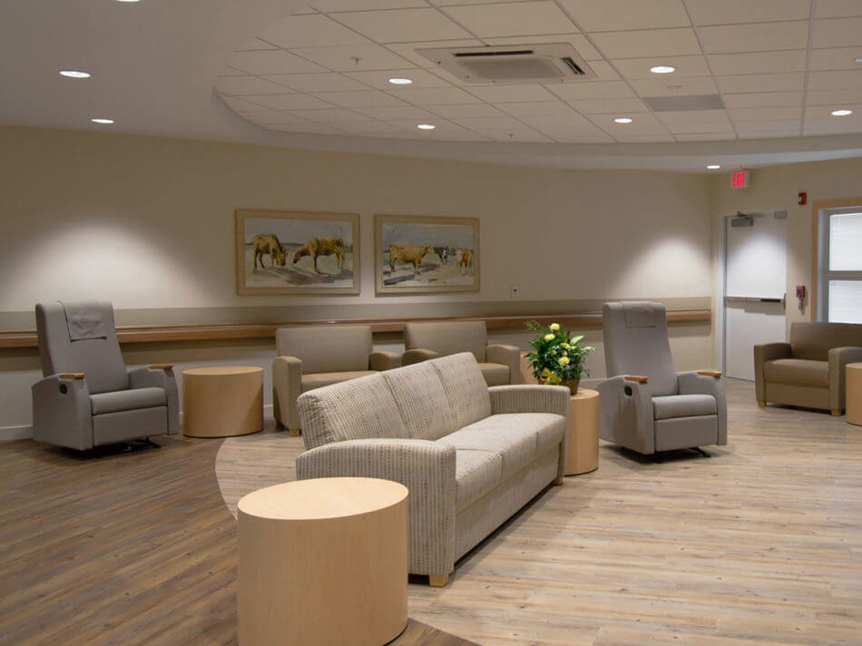 Sojourn at Seneca Senior Behavioral Health Hospital lobby