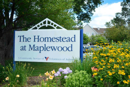 homestead at maplewood sign