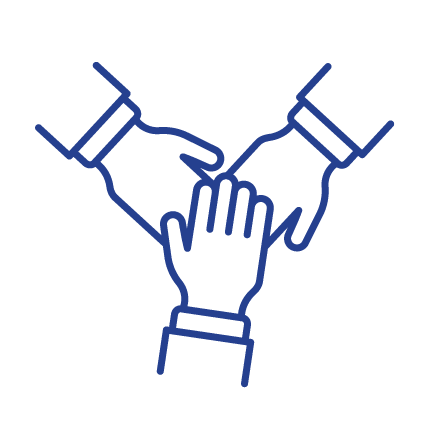 hands volunteering icon